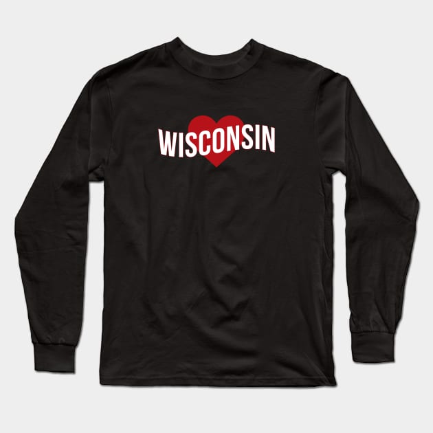 Wisconsin Love Long Sleeve T-Shirt by Novel_Designs